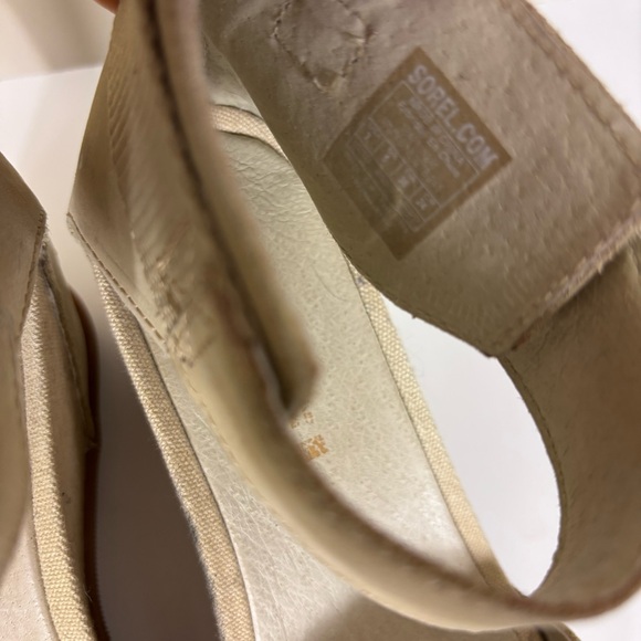 Sorel Women's Cream Wedge Sandals - Picture 6 of 8